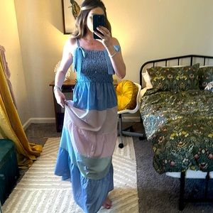 Colorful Maxi Dress - Size Small